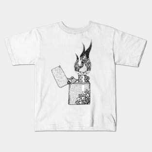 Mountain Flames Kids T-Shirt